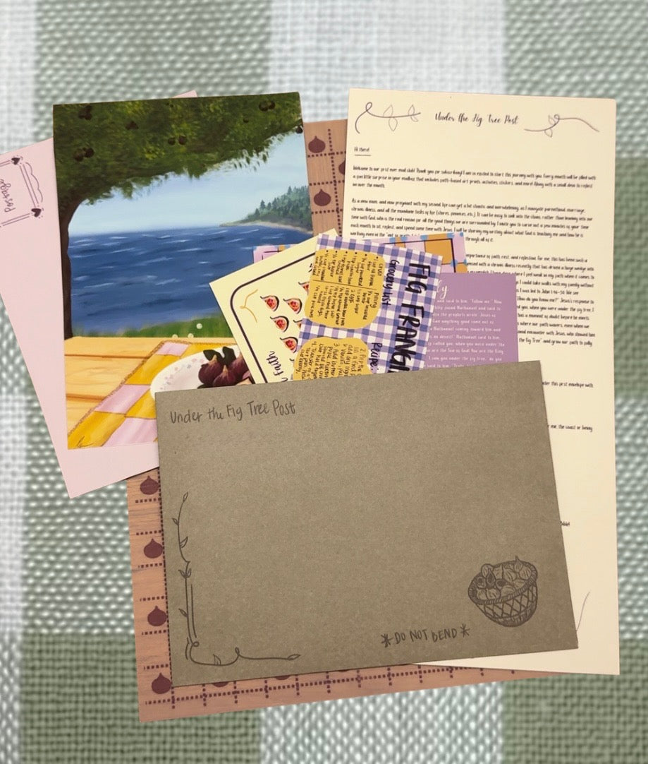 Under The Fig Tree Club - A Monthly Snail Mail Stationary Subscription!