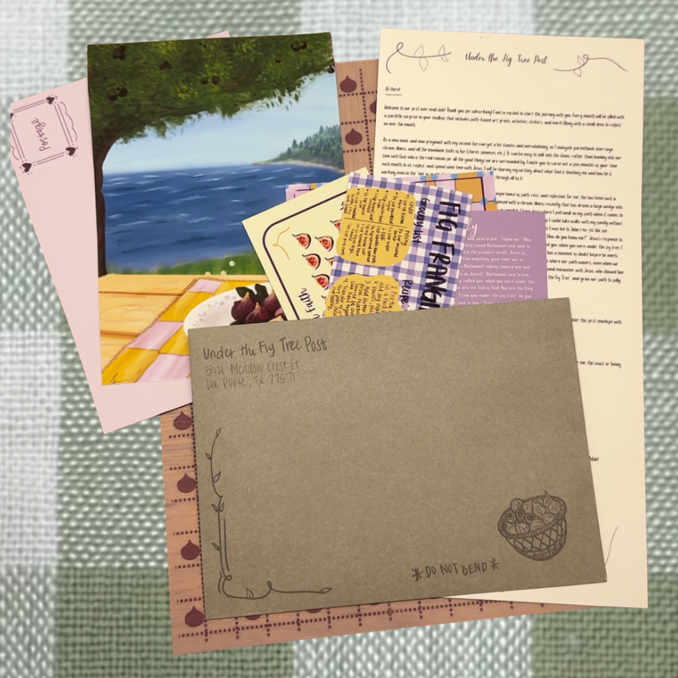 Under The Fig Tree Club - A Monthly Snail Mail Stationary Subscription!